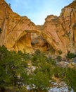 La Ventana Arch in El Malpais National Monument, New Mexico, USA Royalty Free Stock Photo