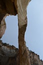 La Ventana Arch, El Malpais, New Mexico close vertical Royalty Free Stock Photo