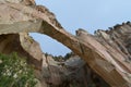 La Ventana Arch, El Malpais, New Mexico beneath Royalty Free Stock Photo