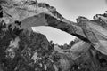 La Ventana Arch in Black & White Royalty Free Stock Photo