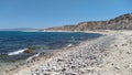 La Ventana Bay, stone lined hot springs on the beach, Playa Agua Caliente, El Sargento, B.C.S., Mexico