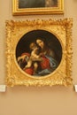 La vierge et I`Enfant oil painting at Louvre museum in Paris
