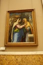 La visitation Oil painting at Louvre museum in Paris