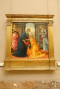 La visitation oil painting at Louvre museum in Paris