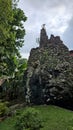 Xicotepec, Puebla, Mexico - April 17, 2023: Xochipila rock ceremonial center full of syncretism, with a belief the ancient gods Royalty Free Stock Photo