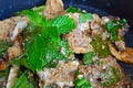 LAAB is Hot&Spicy Pork Salad with Herb is Thai Traditional food