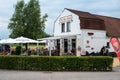 Laarne, East Flemish Region, Belgium - Traditional country house, now a restaurant with summer terrace at the Berlinde Chapel