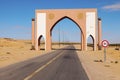 Laayoune city gate Royalty Free Stock Photo