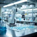 Lab Assistant Robot Performs Essential Tasks, generative ai Royalty Free Stock Photo