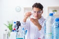 The lab assistant testing water quality Royalty Free Stock Photo