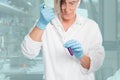 Lab assistant in work Royalty Free Stock Photo