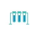 Lab bottle logo is a simple logo or icon Royalty Free Stock Photo