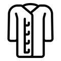 Lab coat icon representing medical professional and laboratory work Royalty Free Stock Photo