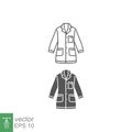 Lab coat icon, white, doctor, medical laboratory uniform