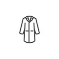 Lab coat line icon