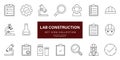 Lab Construction Set Icon Collection Royalty Free Stock Photo