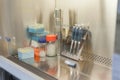 Lab equipment fume hood in laboratory Royalty Free Stock Photo