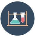 Lab Experiment Color Isolated Vector Icon that can be easily modified or edit Royalty Free Stock Photo