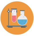 Lab Experiment Color Isolated Vector Icon that can be easily modified or edit Royalty Free Stock Photo