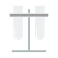 Lab Flasks Attached To Stand Icon Royalty Free Stock Photo