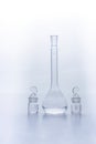 Lab glassware, science laboratory research in the university, Selective focus. Royalty Free Stock Photo