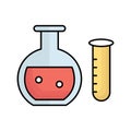 lab glassware Vector icon which can easily modify or edit Royalty Free Stock Photo