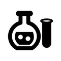 lab glassware Vector icon which can easily modify or edit Royalty Free Stock Photo