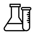 Lab thin line vector icon Royalty Free Stock Photo