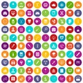 100 lab icons set color