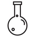 Lab line isolated vector icon can be easily modified and edit Royalty Free Stock Photo