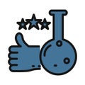Lab line isolated vector icon can be easily modified and edit Royalty Free Stock Photo