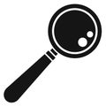 Lab magnify glass icon, simple style Royalty Free Stock Photo