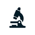 Lab microscope icon vector Royalty Free Stock Photo