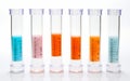 Lab PCR Tubes on White Background Royalty Free Stock Photo