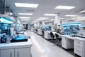 A lab space filled with a diverse array of lab equipment for scientific research and experimentation, Medical Development Royalty Free Stock Photo