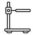 Lab stand icon outline vector. Scientist research