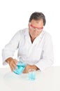 Lab Technician with safety glasses Royalty Free Stock Photo