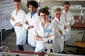 Lab technicians together in laboratory Royalty Free Stock Photo