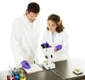 Lab Techs at Work Royalty Free Stock Photo