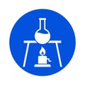 Lab test isolated Vector icon that can be easily modified or edited Royalty Free Stock Photo