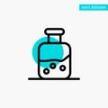 Lab, Test, Science, Bottle turquoise highlight circle point Vector icon