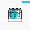 Lab, Tubs, Test, Education turquoise highlight circle point Vector icon Royalty Free Stock Photo