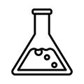 Lab thin line vector icon Royalty Free Stock Photo