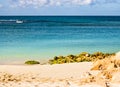 Labadee Island, Haiti. Exotic wild tropical beach with white sand and clear turquoise water Royalty Free Stock Photo