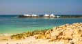 Labadee Island, Haiti. Exotic wild tropical beach with white sand and clear turquoise water Royalty Free Stock Photo