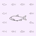 labe ariza icon. Fish icons universal set for web and mobile