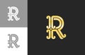 Classic R Letters Company Logo Royalty Free Stock Photo