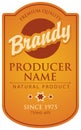 Label for brandy