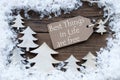 Label Christmas Trees Snow Best Things Life Free