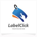 Label Click Logo Design Template Royalty Free Stock Photo